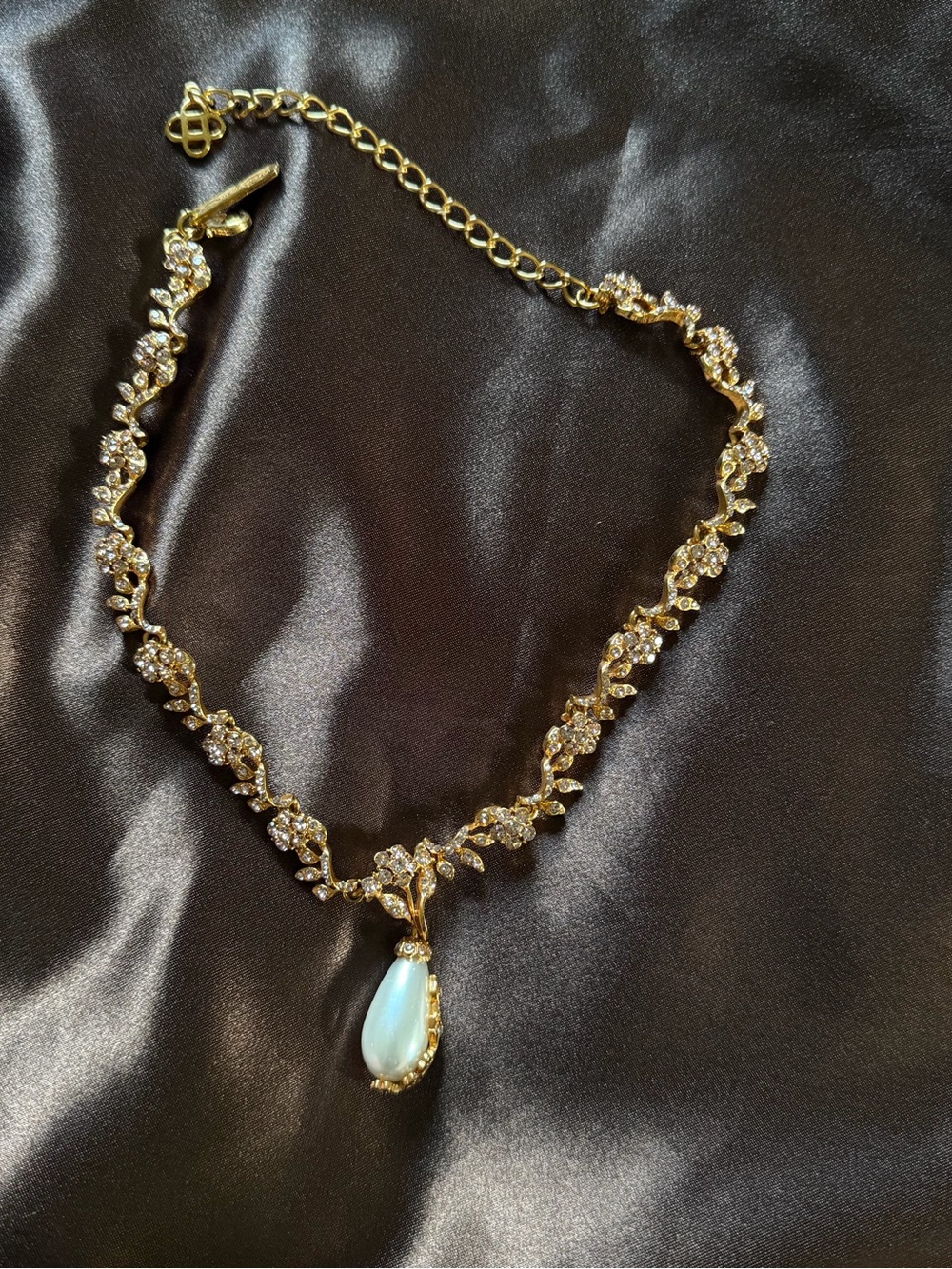 Oscar de la renta RoseGold-Tone Pearl Drop Statement Necklace - Picture 6 of 8